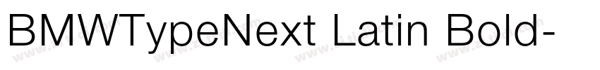 BMWTypeNext Latin Bold字体转换